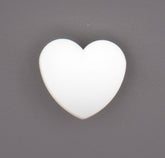 Elegante Witte Hartvormige Knoop Knopen KNP00037